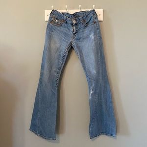 True Religion Joey Big T Flare Leg Jeans